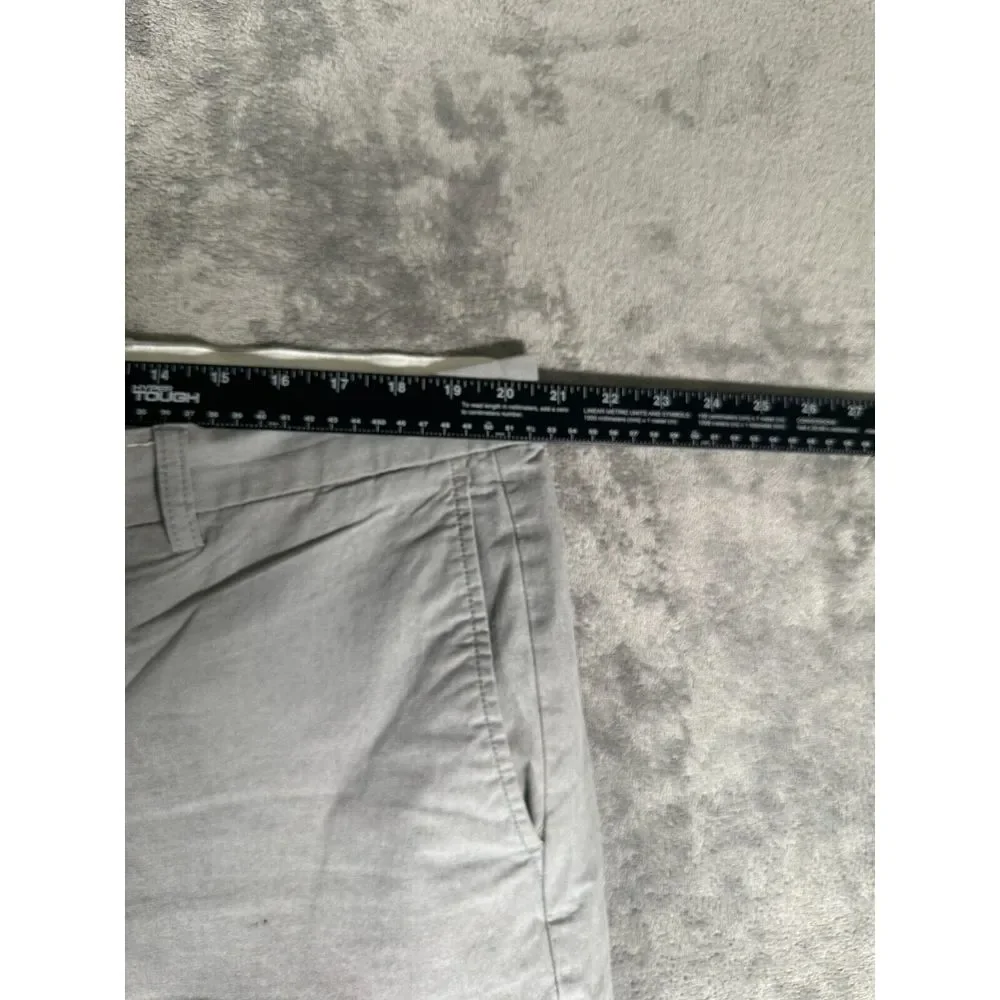 Old Navy Shorts Mens 40 Ultimate Slim Built‎ In Flex Gray Flat Front Cotton
